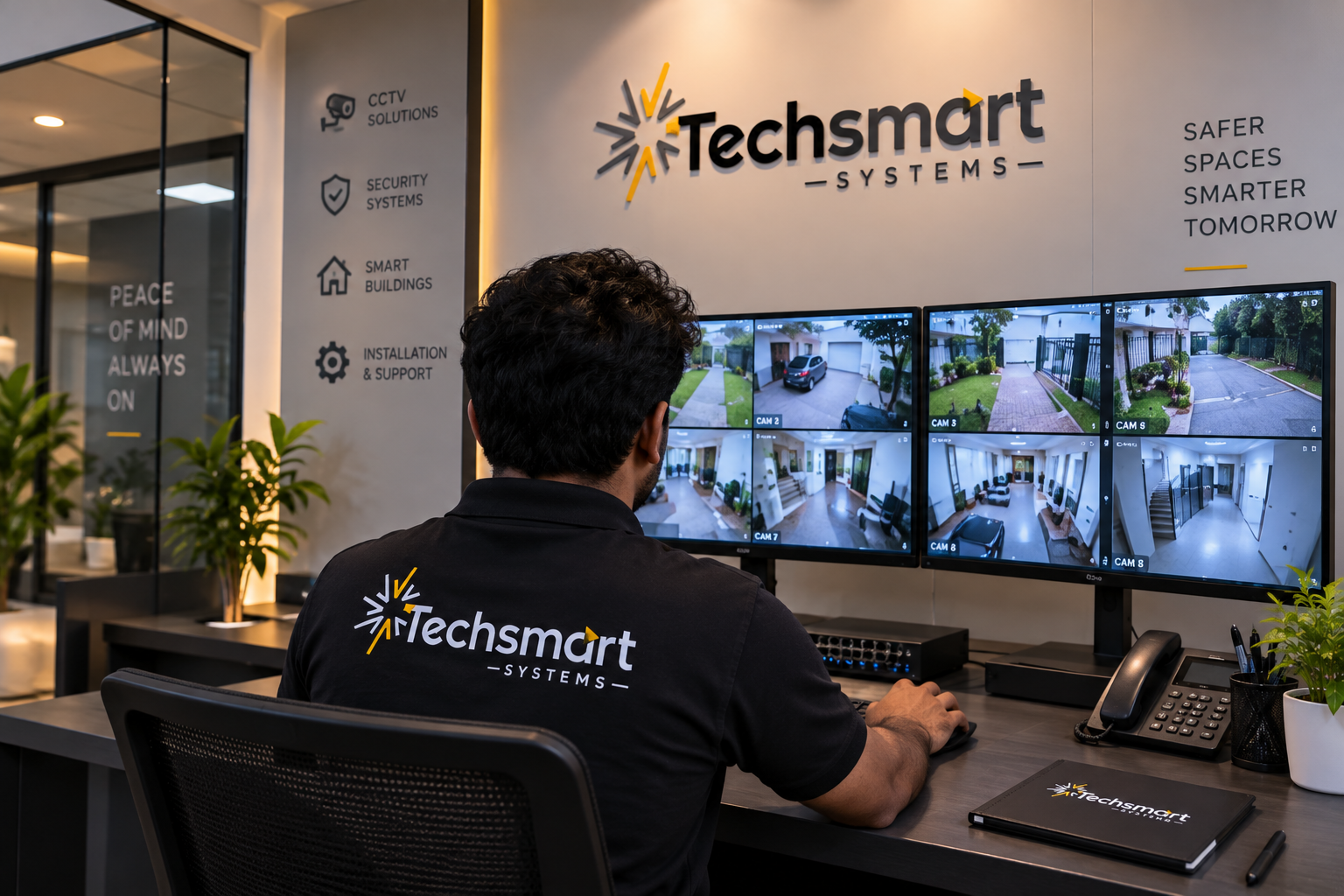 4K Night Vision CCTV - Perimeter Protection | TechSmart Systems Kerala