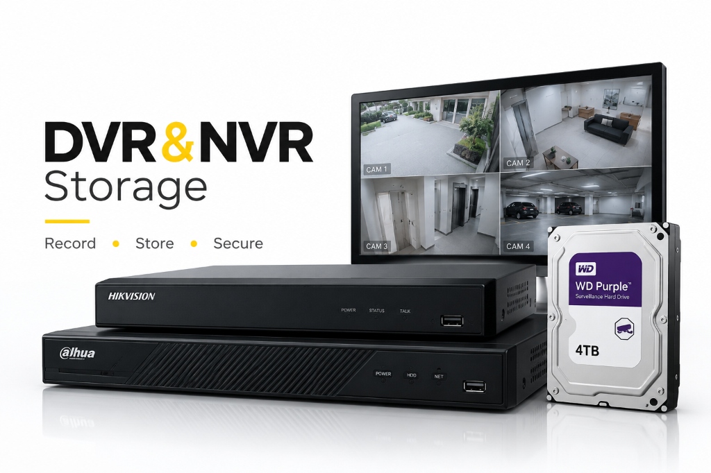 DVR and NVR Video Recording Storage Solutions Kollam - TechSmart Systems